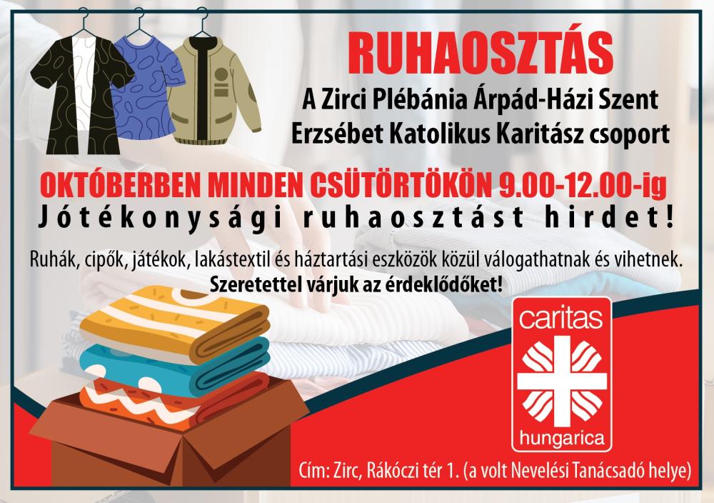 Jótékonysági ruhaosztás